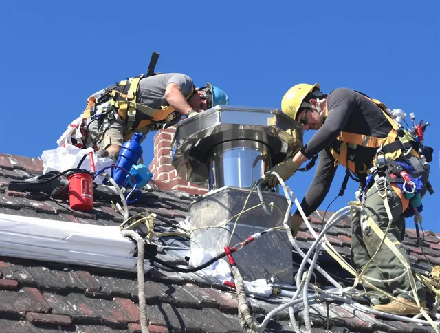Protective chimney cap installed by Compton Chimney Sweep in Compton, CA
