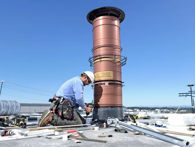 Installed chimney liner by Compton Chimney Sweep in Compton, CA