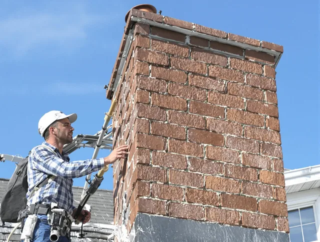 Brickwork for a chimney rebuild by Compton Chimney Sweep in Compton, CA