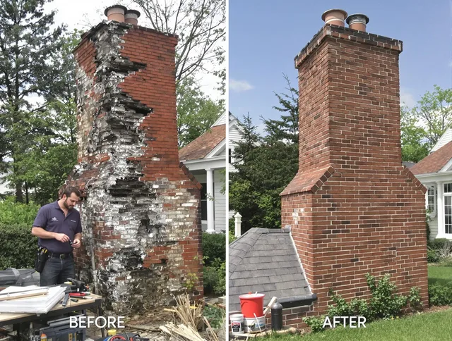 Compton Chimney Sweep performing a full chimney restoration in Compton, CA