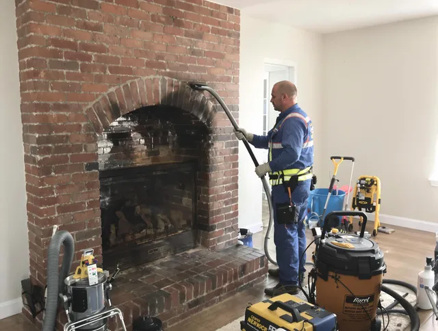 Compton Chimney Sweep expert performing detailed chimney sweep in Compton, CA