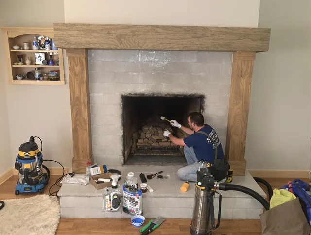 Detailed creosote removal process by Compton Chimney Sweep in Compton, CA