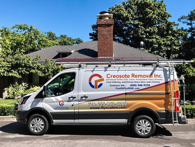 Compton Chimney Sweep technician removing creosote safely in Compton, CA