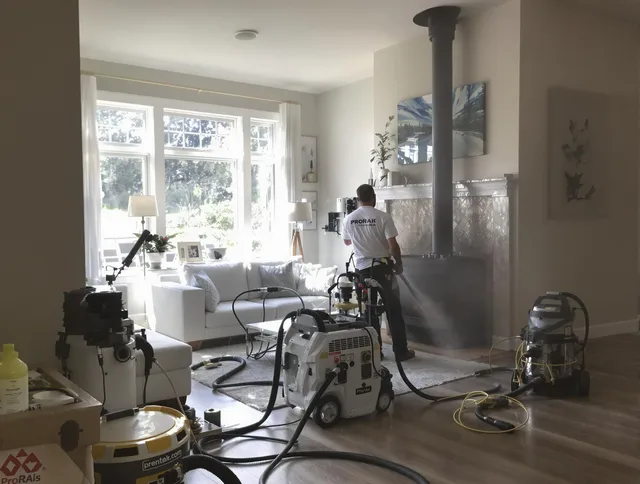 Soot removal service by Compton Chimney Sweep for a fireplace in Compton, CA